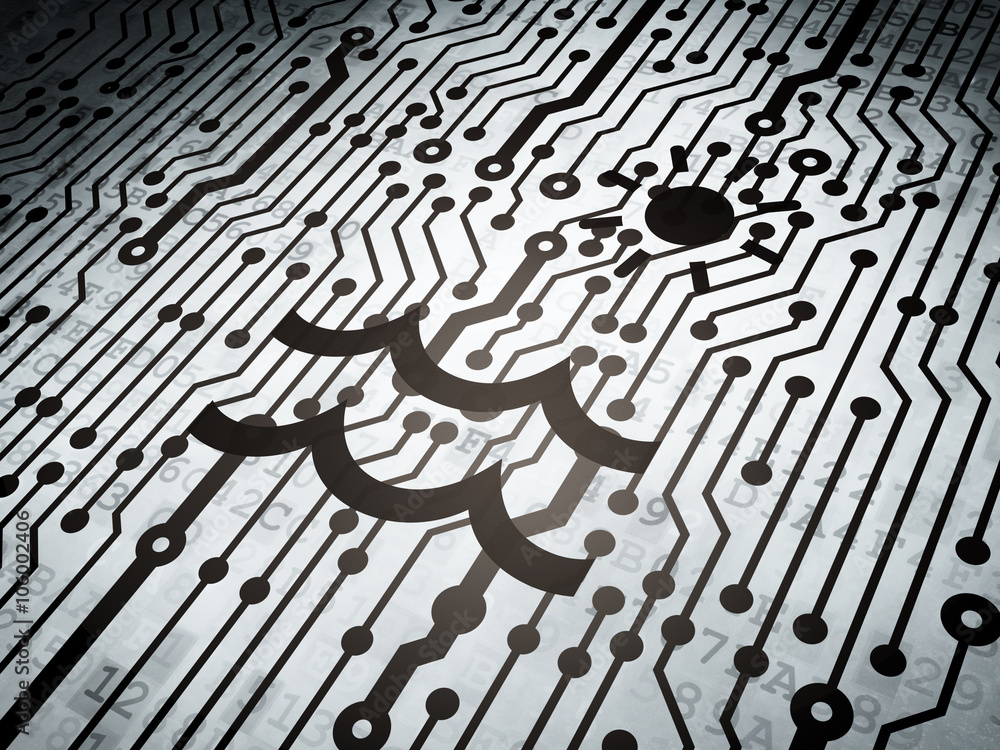 Vacation concept: circuit board with Beach Vacation concept: circuit board with Beach