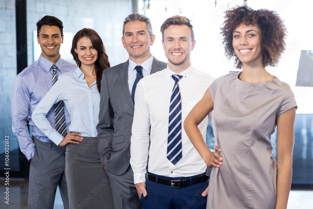 Portrait of confident business team Portrait of confident business team