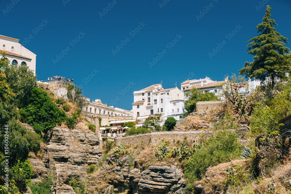 Ronda, Province Of Malaga, Spain. The Tajo De Ronda Is A Gorge C Ronda, Province Of Malaga, Spain. The Tajo De Ronda Is A Gorge C