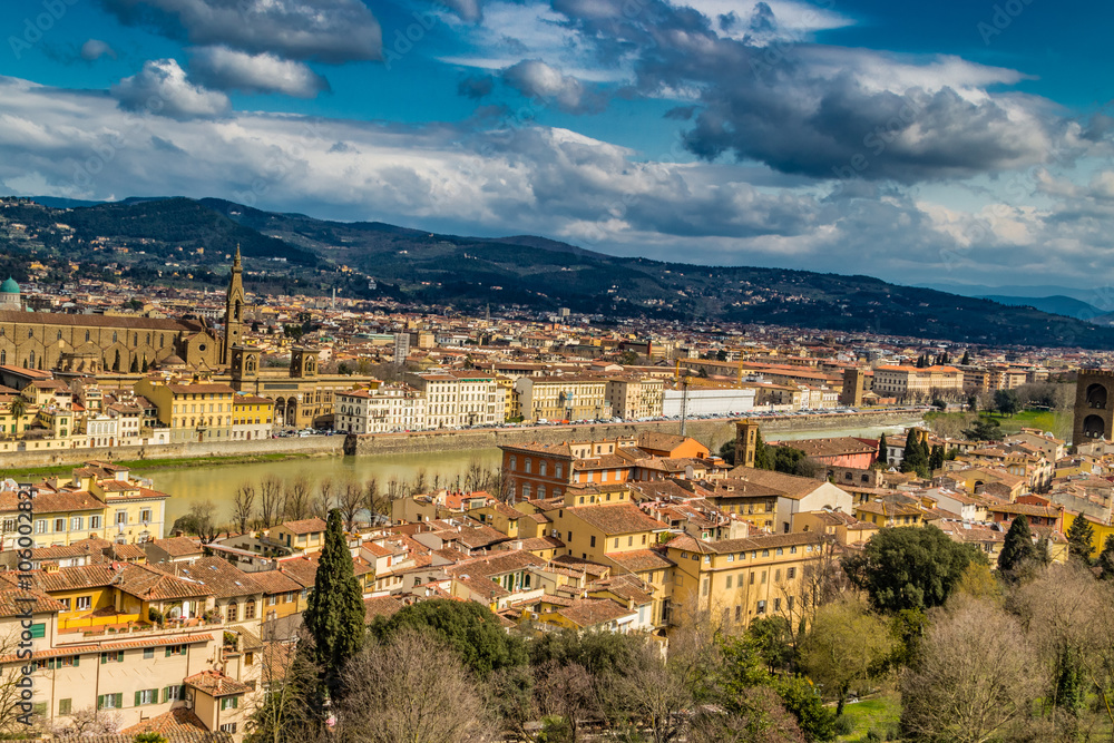 Fototapeta premium Buildings and churches of Florence