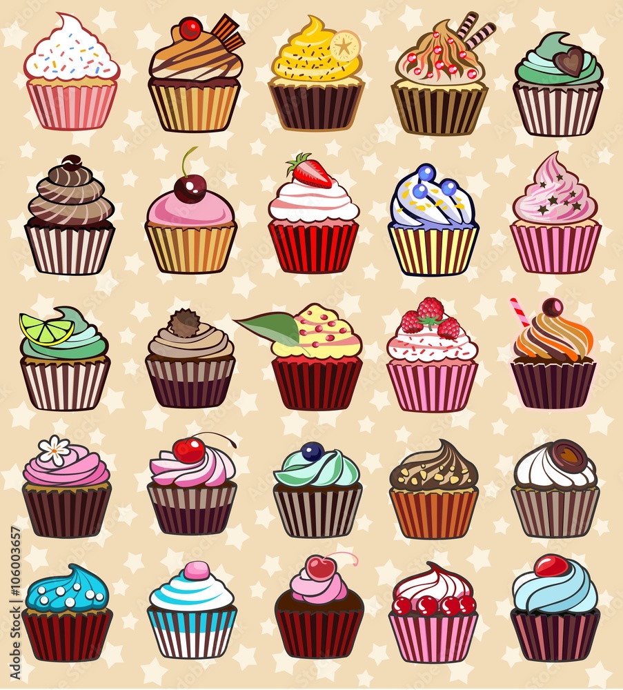 different colorful delicious cupcakes different colorful delicious cupcakes