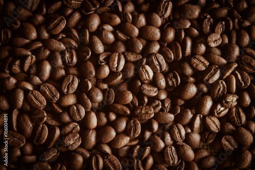 Fresh Brown coffee caffeine bean background