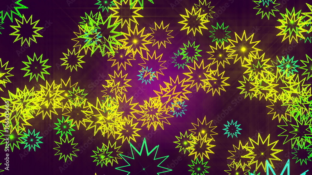 purple abstract background, moving neon stars, loop purple abstract background, moving neon stars, loop