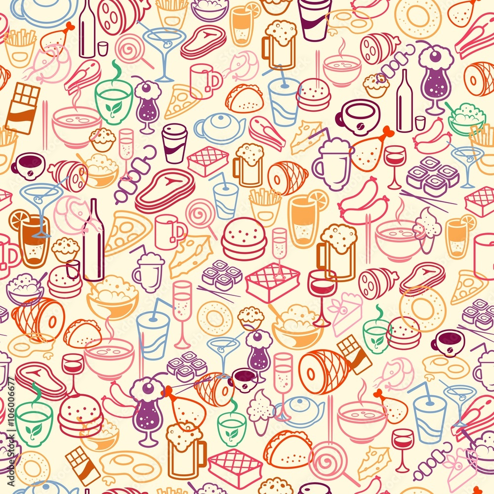food seamless background food seamless background