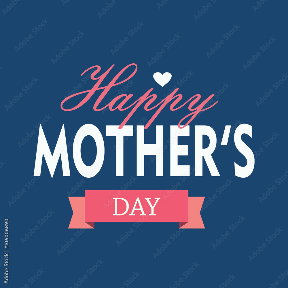 Fototapeta premium mother's day greeting card vector holiday image