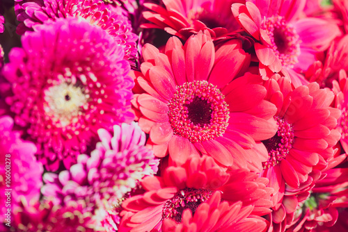 Mixed type of flowers  Wedding bouquet of flowers  close up floral background