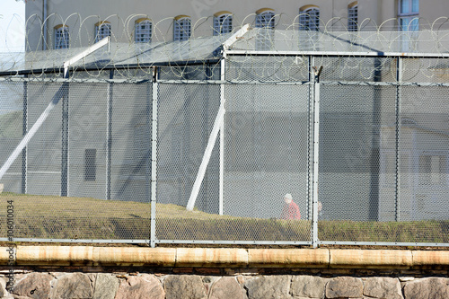 Prison exercise area photo