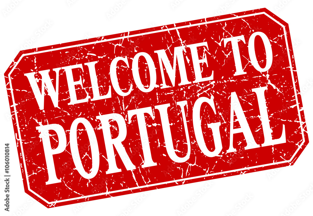 welcome to Portugal red square grunge stamp welcome to Portugal red square grunge stamp