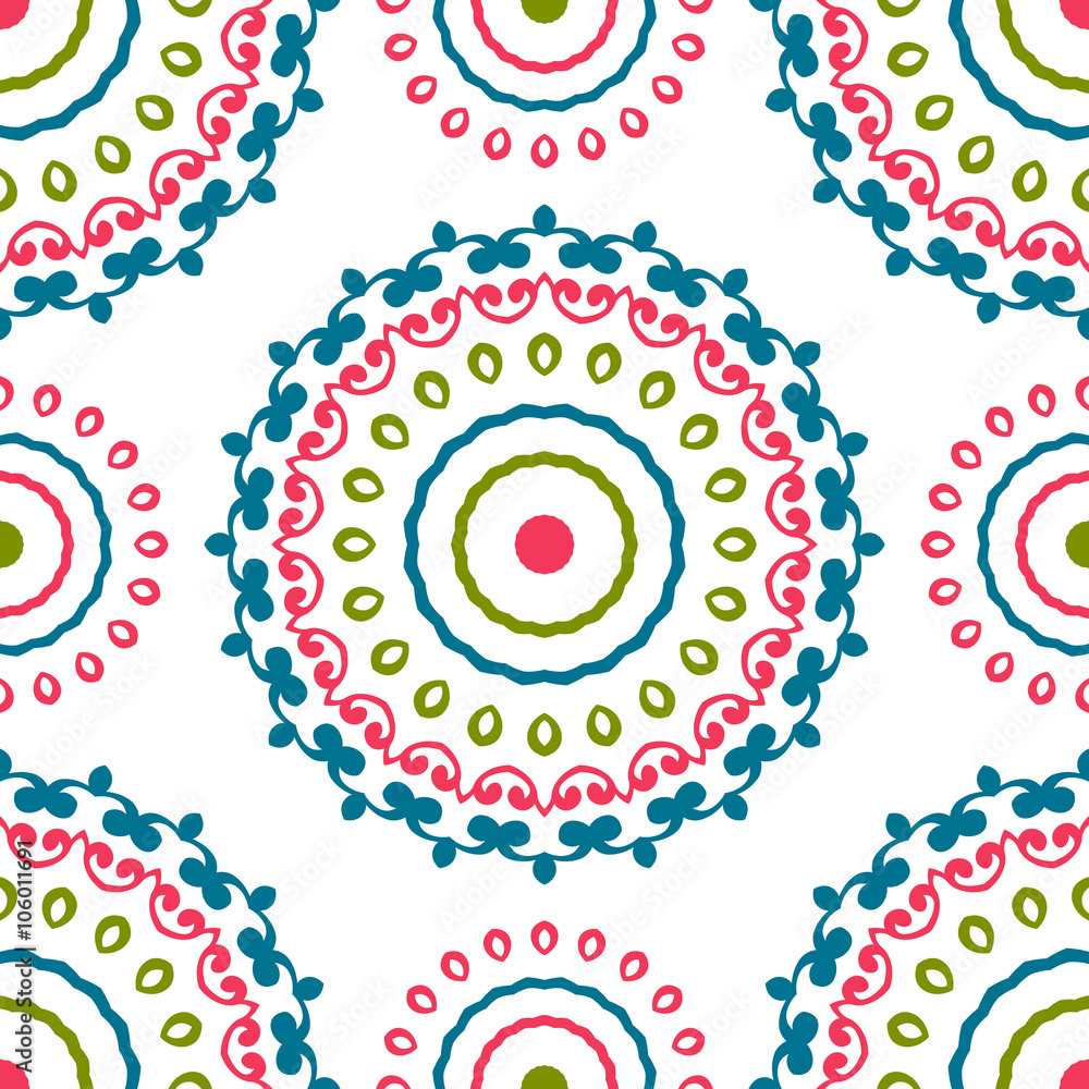 Fototapeta premium Vintage universal different seamless eastern patterns (tiling).