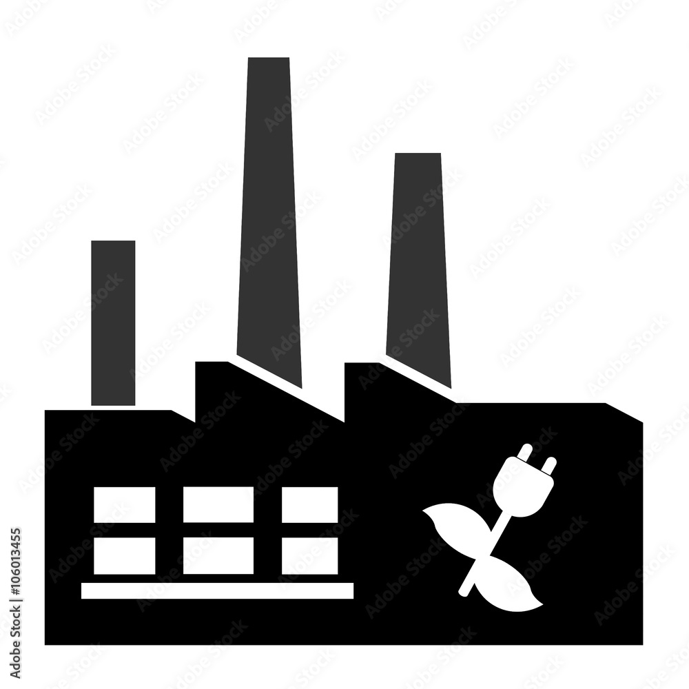 Electricité verte dans une usine Electricité verte dans une usine