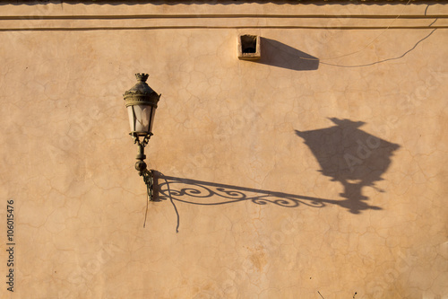 Lantern on the wall, Marrakesh, Morocco