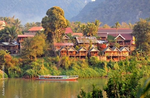 the wonderful landscape of nong khiaw in laos