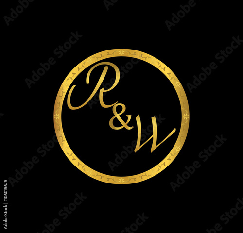 RW initial wedding in golden ring © otakzatikz