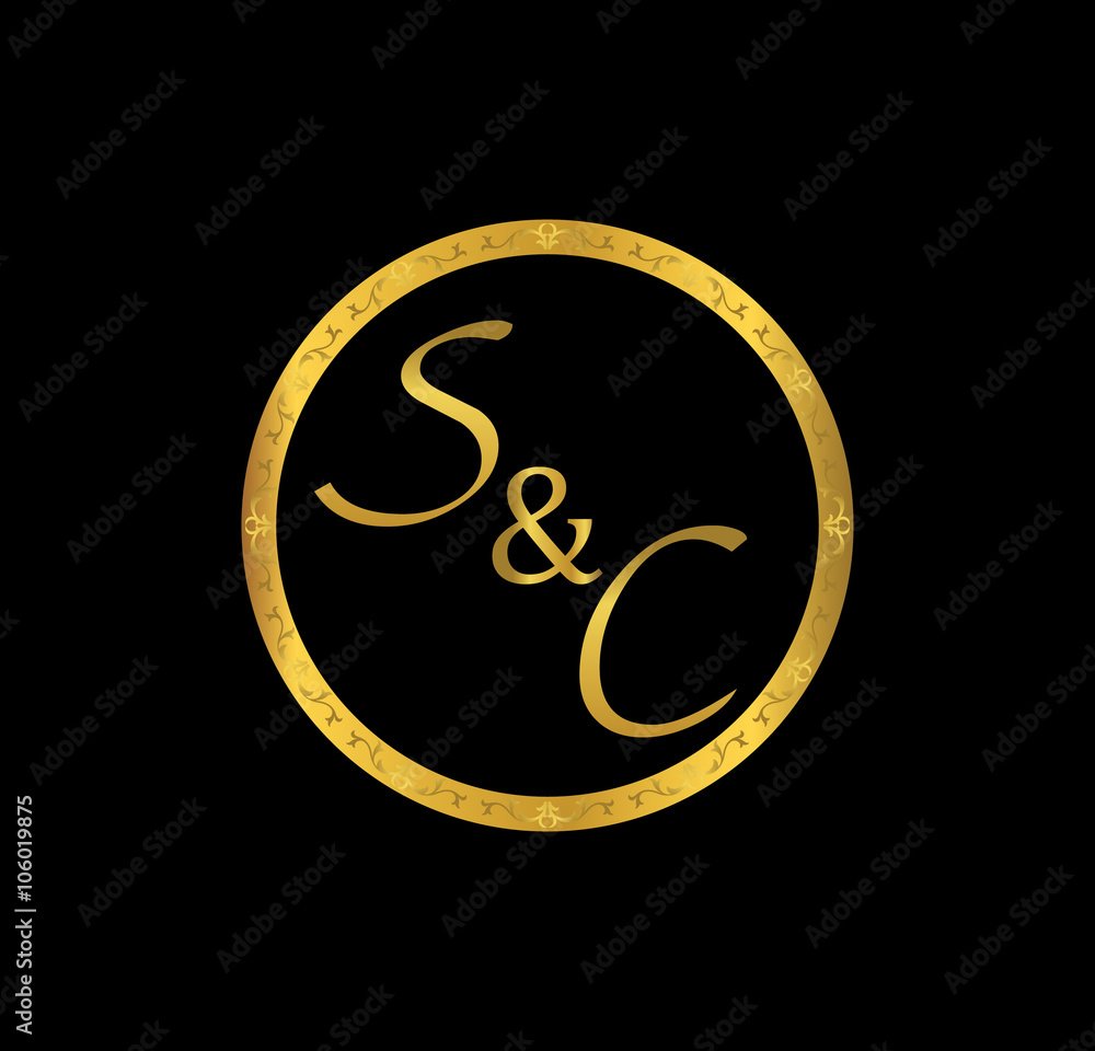 SC initial wedding in golden ring SC initial wedding in golden ring