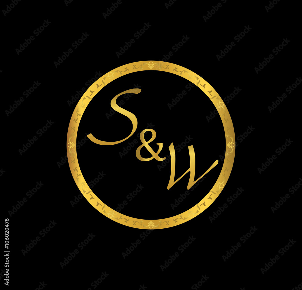 SW initial wedding in golden ring SW initial wedding in golden ring