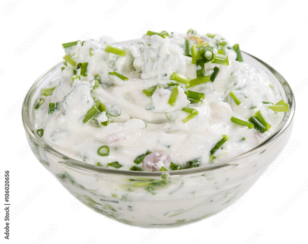 Herb Curd isolated on white