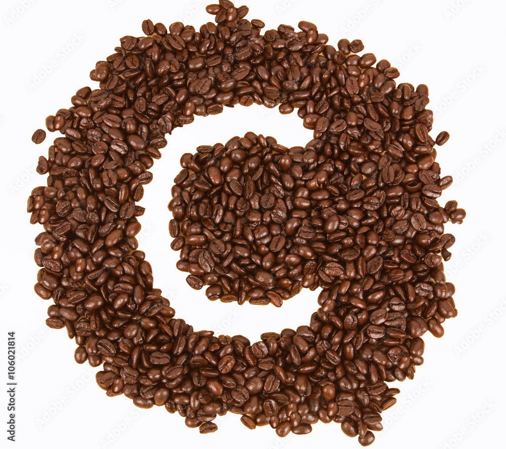 Coffee text , C alphabet Coffee text , C alphabet