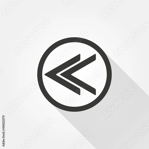 Backward- vector icon.