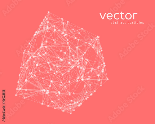 Abstract vector illustration of cube