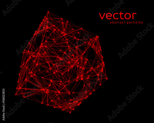 Abstract vector illustration of cube