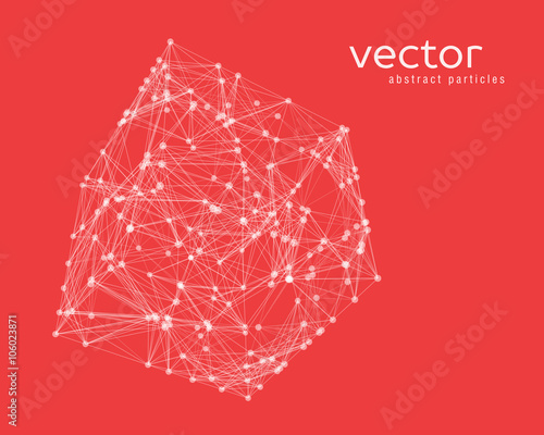 Abstract vector illustration of cube