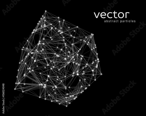 Abstract vector illustration of cube
