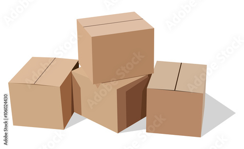Pile of cardboard boxes © Alexandr Chubarov