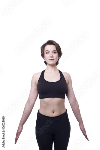 sport yoga woman isolated © Ivan Melnikov