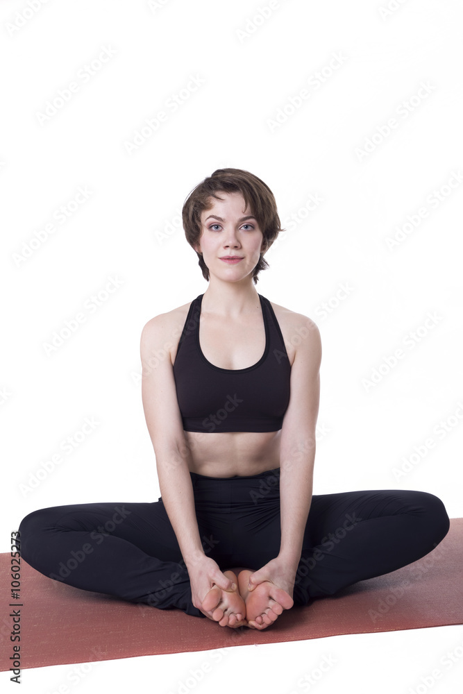 sport yoga woman isolated