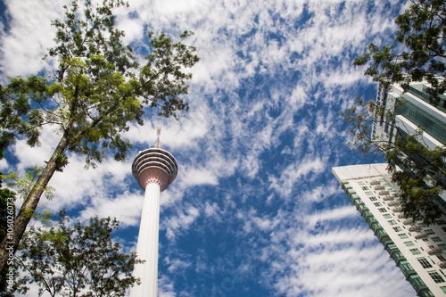 Canvas Print Kuala Lumpur landscape with Menara tower Malaysia