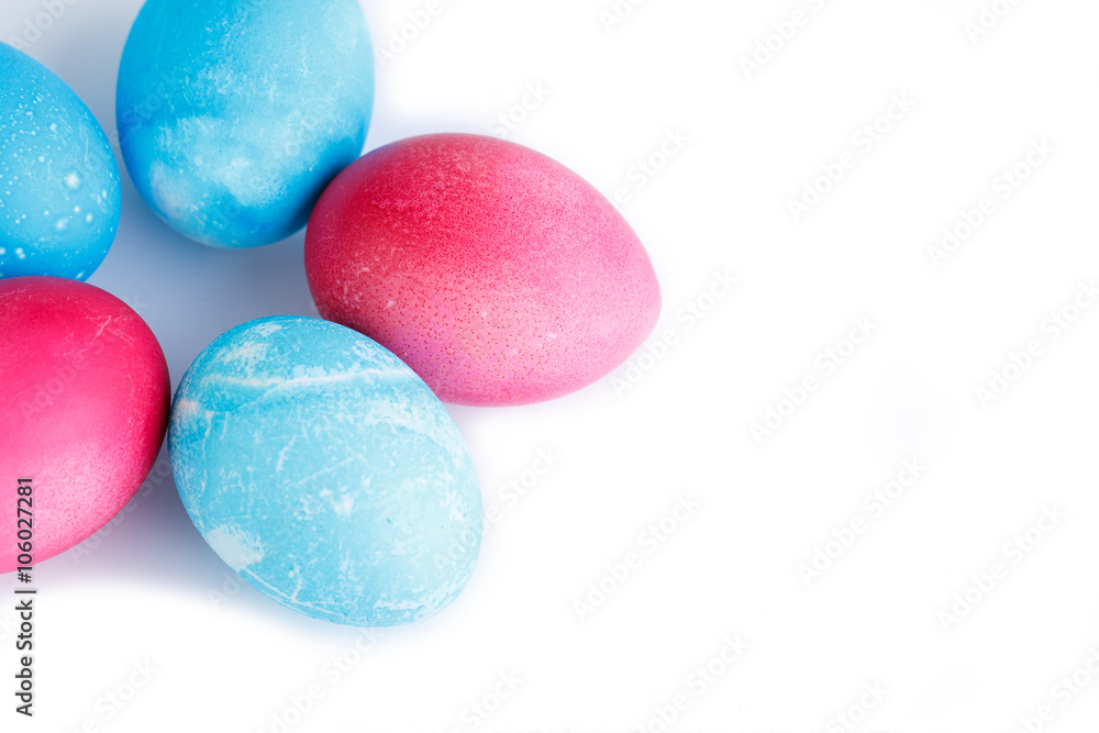Easter eggs isolated on white background. Easter eggs isolated on white background.
