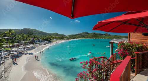 Bild auf Leinwand St Barth Island, Caribbean sea