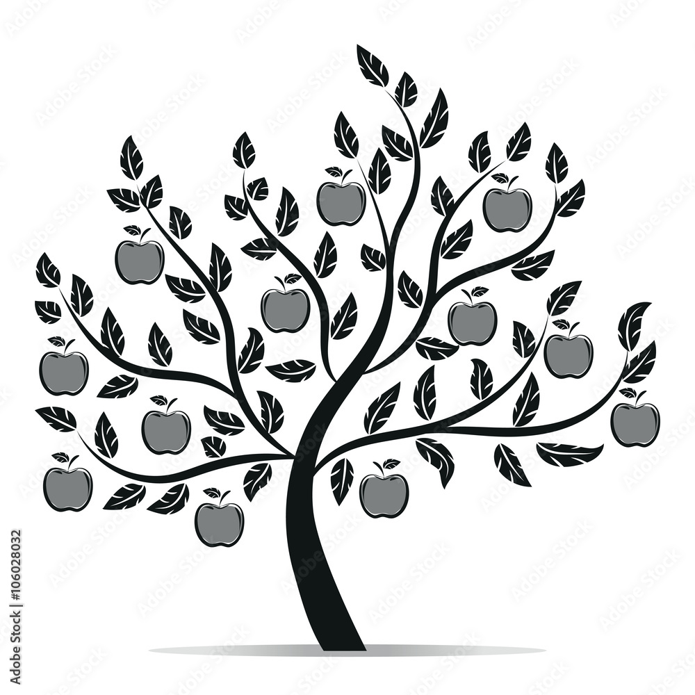 Obraz premium Decorative apple tree