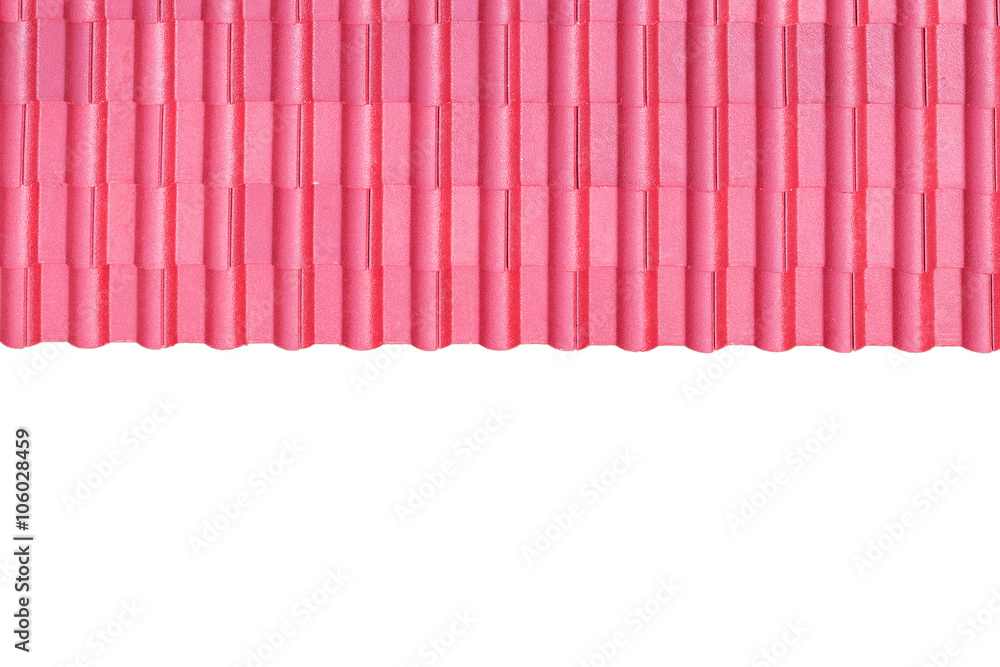 Red tin roof background texture. Red tin roof background texture.