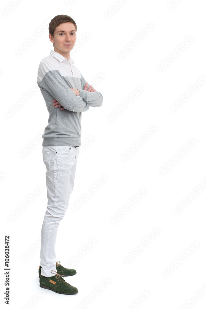 Full length portrait of a happy young man Full length portrait of a happy young man