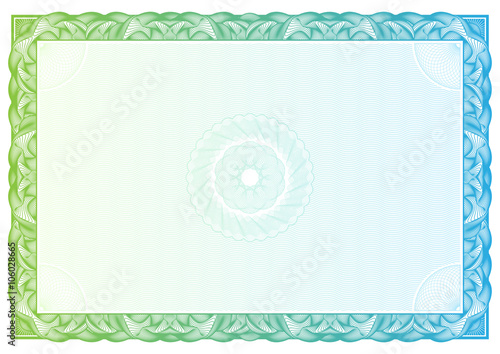 Certificate. Template diplomas, currency. Vector