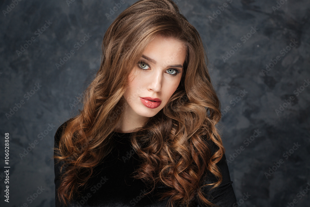 Gorgeous young woman with beautiful curly hair Gorgeous young woman with beautiful curly hair