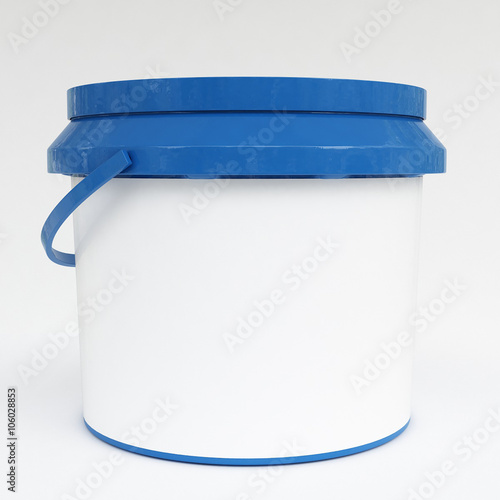 Bucket on white background