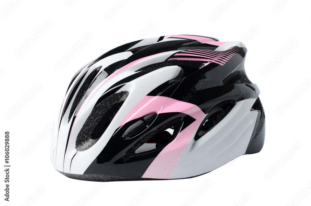 Bicycle helmet isolated on white background Bicycle helmet isolated on white background