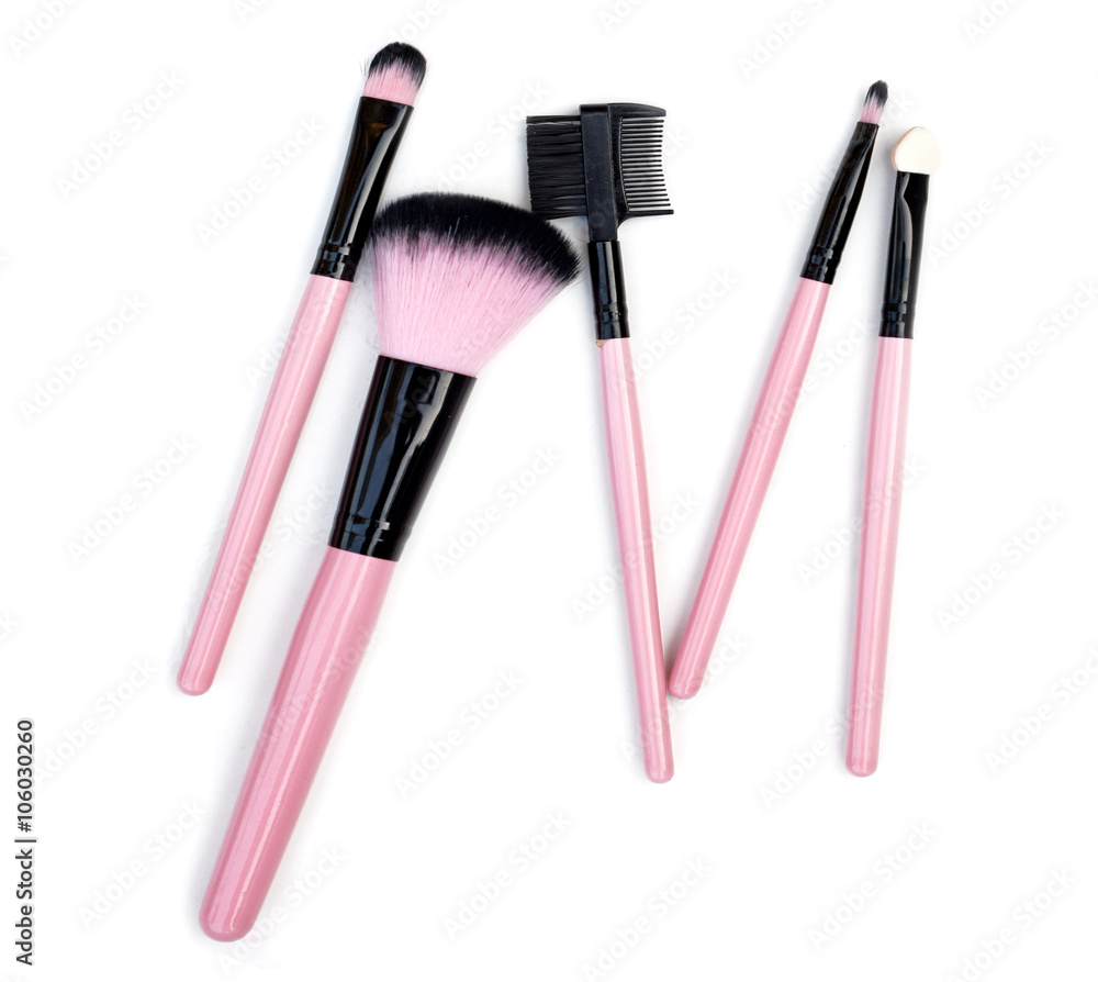Makeup brush isolate on white background Makeup brush isolate on white background