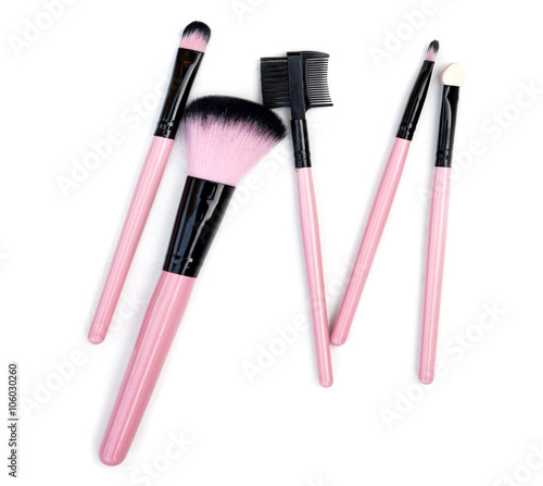 Makeup brush isolate on white background