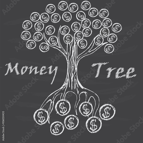 Money tree isolated
