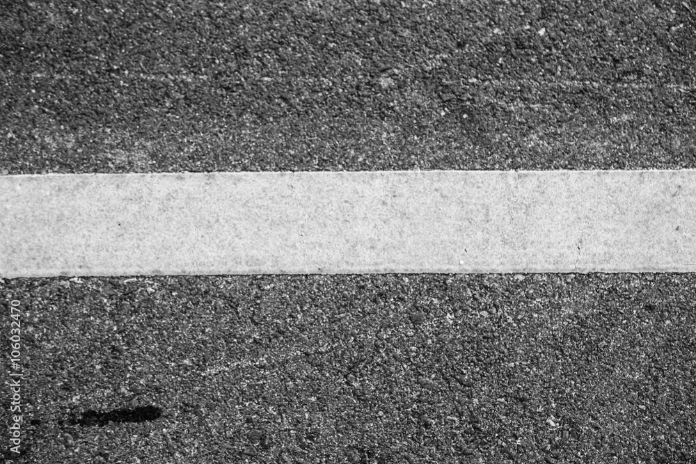 Fototapeta premium Asphalt with yellow road line