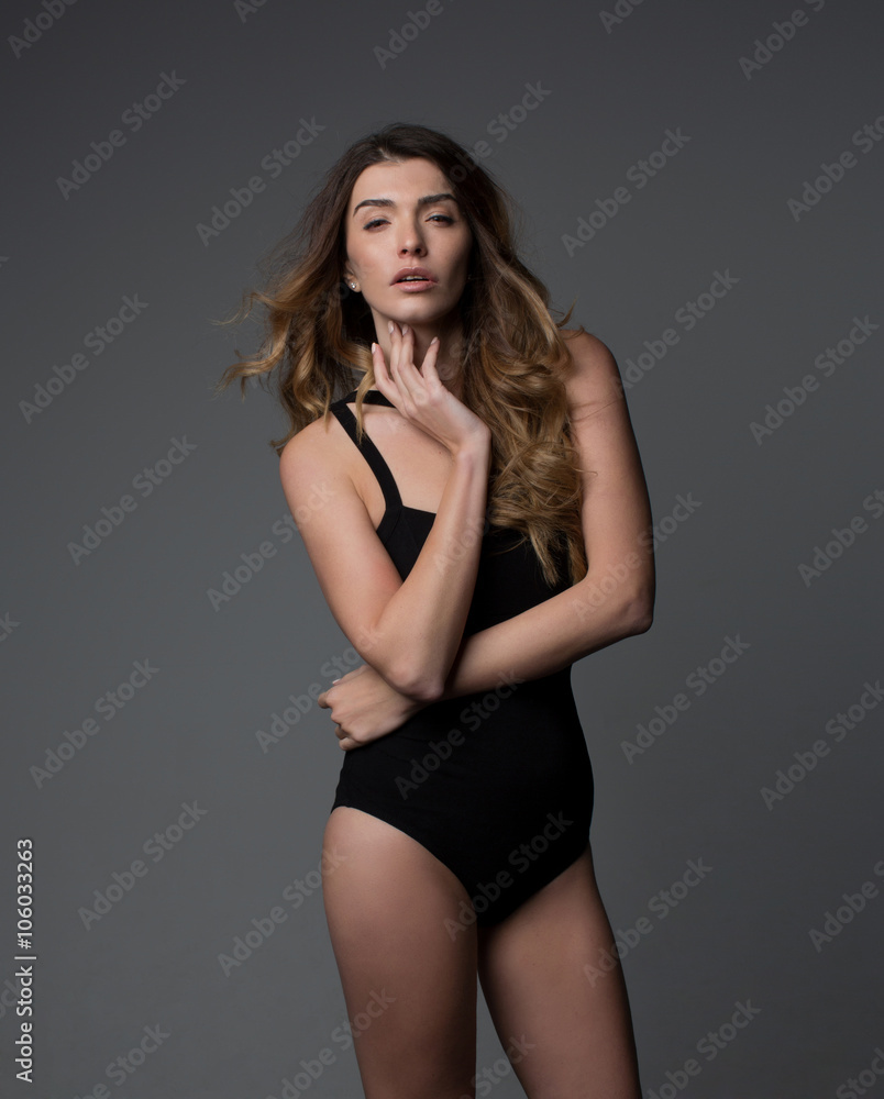 Attractive girl in a studio Attractive girl in a studio