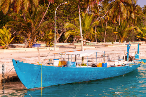 Boat on Maldives Island