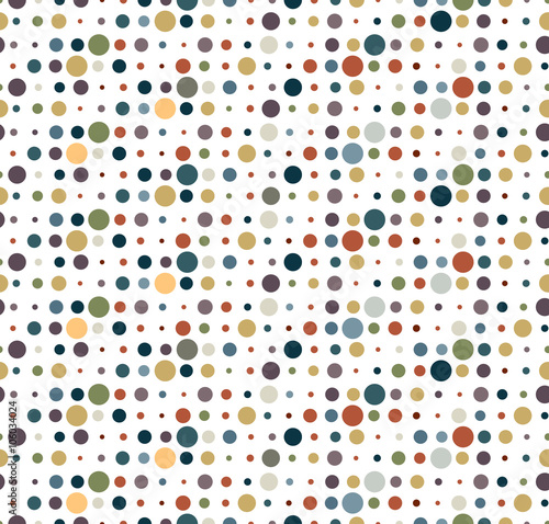 Fototapeta Naklejka Na Ścianę i Meble -  pattern dot circle earth tone