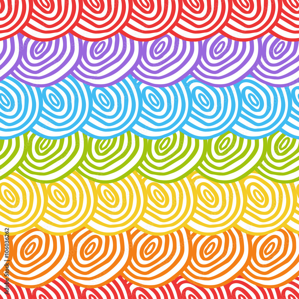 Seamless rainbow doodle background Seamless rainbow doodle background