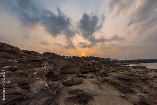 Thailand grand canyon (sam pan bok) at Ubon Ratchathani, Thailan