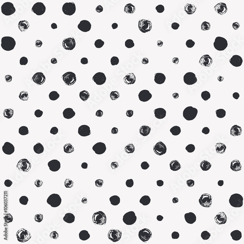 Seamless polka dot pattern. 