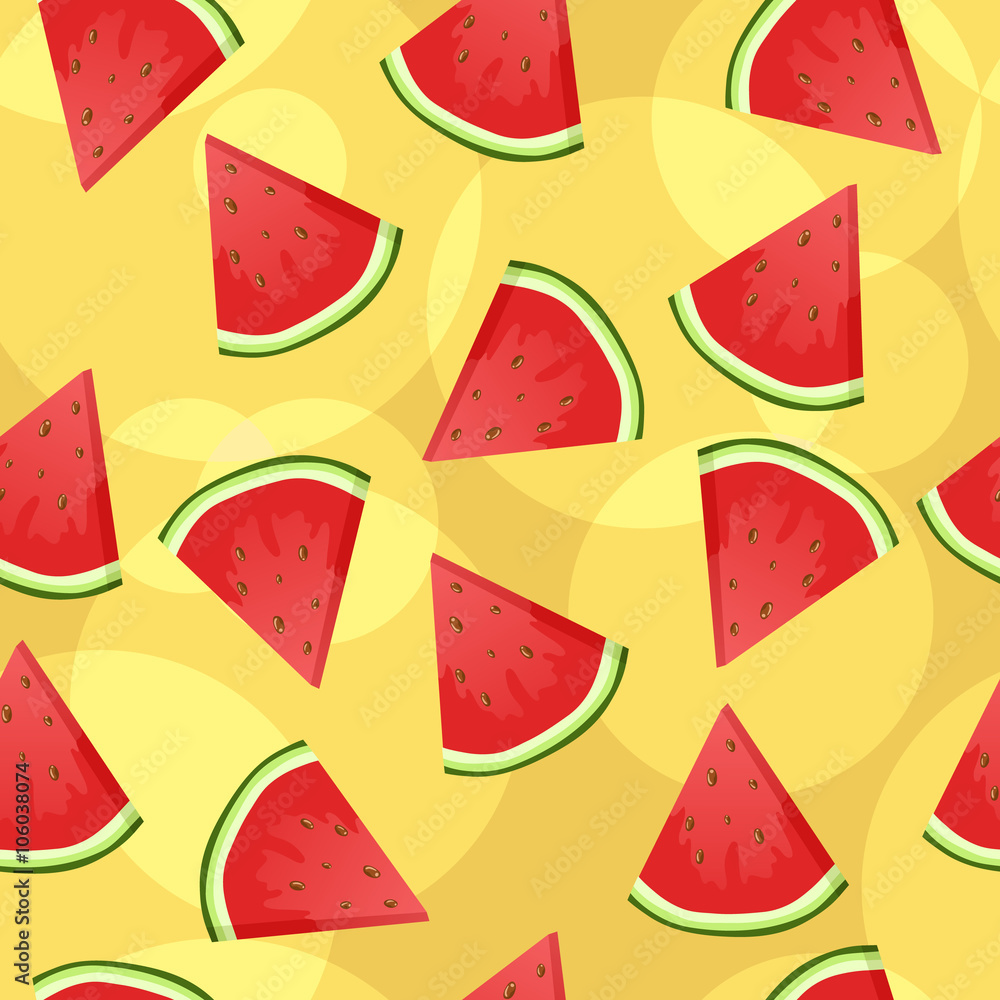 Seamless watermelon background